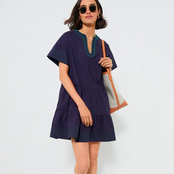 Tuckernuck Pomander Place Navy Kinsley Dress Size XS - Picture 1 of 10